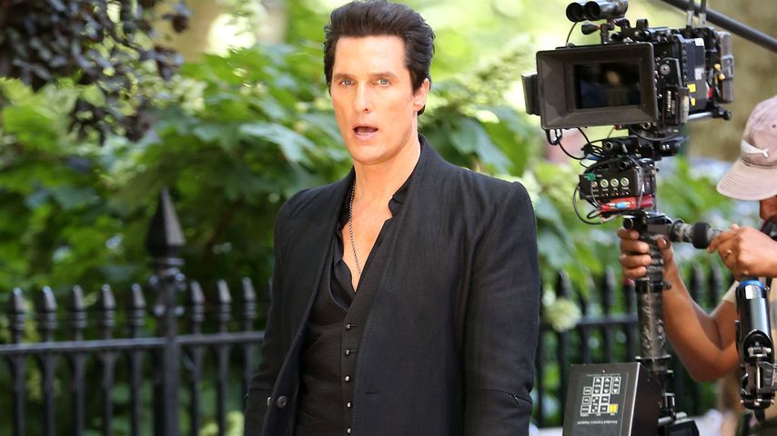 Matthew McConaughey beim Dreh für "The Dark Tower" in New York