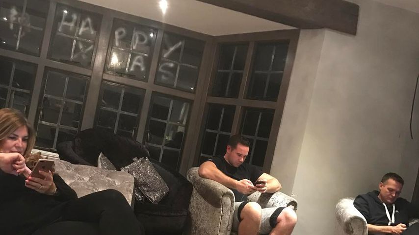 Kieran Hayler, Joanne Mantell, Julian Mantell bei Katie Price