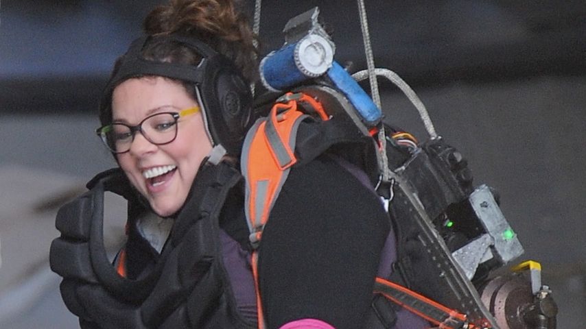 Melissa McCarthy am Set von Ghostbusters