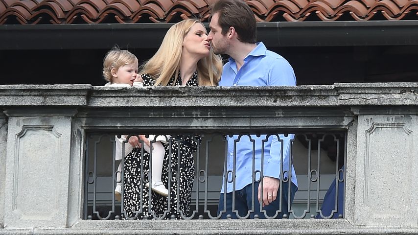 Michelle Hunziker, Tomaso Trussardi und Celeste Trussardi