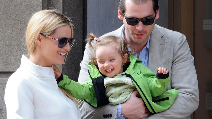 Michelle Hunziker, Tomaso Trussardi und Sole Trussardi
