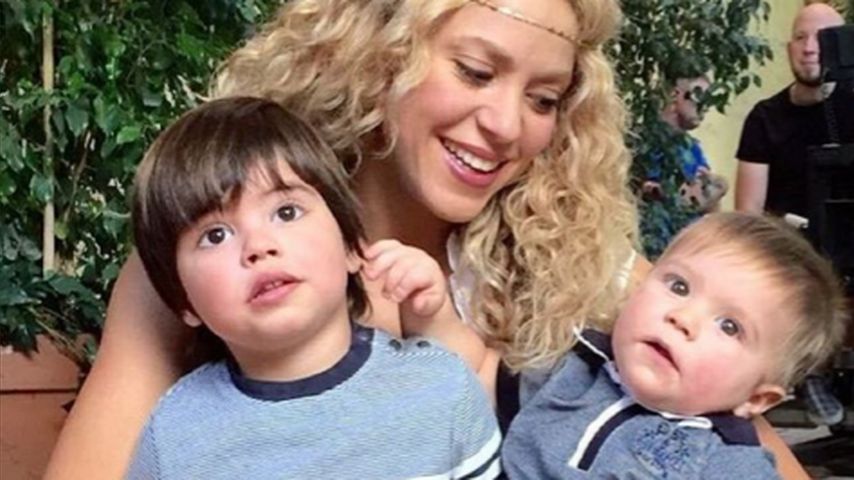 Shakira mit ihren Söhnen Milan und Sasha