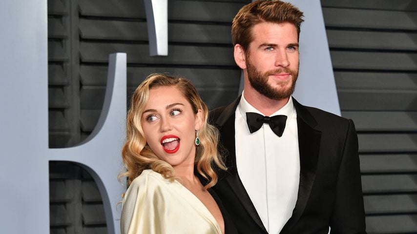 Miley Cyrus und Liam Hemsworth bei der "Vanity Fair"-Oscar-Party
