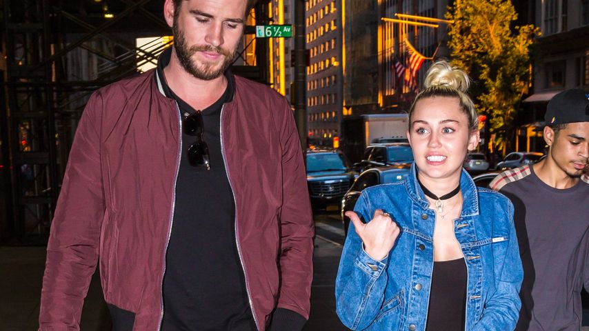 Liam Hemsworth und Miley Cyrus nach einem romantischen Dinner in New York