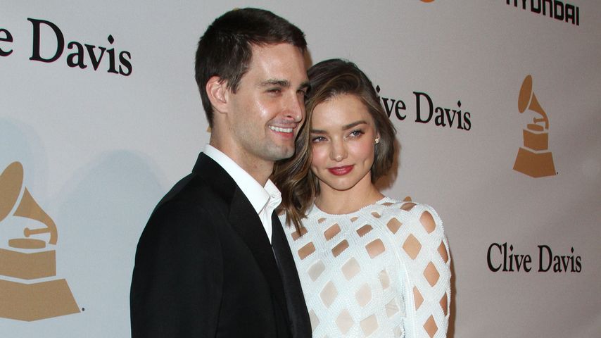 Evan Spiegel und Miranda Kerr auf einer Pre-Grammy-Gala in Beverly Hills