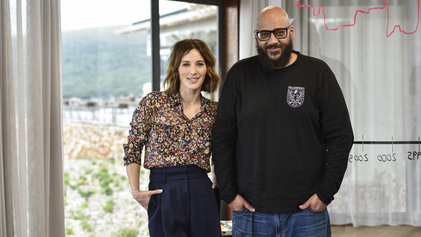 Moderatorin Jeannine Michaelsen und Rapper Moses Pelham