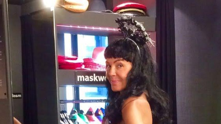 Natascha Ochsenknecht im Kostüm "Verbrannter Victoria's-Secret-Engel"