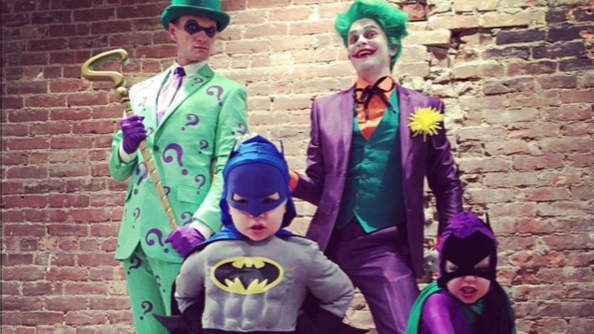 Neil Patrick Harris, Harper Grace Burtka-Harris, Gideon Scott Burtka-Harris und David Burtka