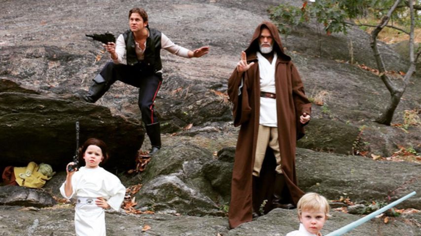 Neil Patrick Harris, Harper Grace Burtka-Harris, Gideon Scott Burtka-Harris und David Burtka