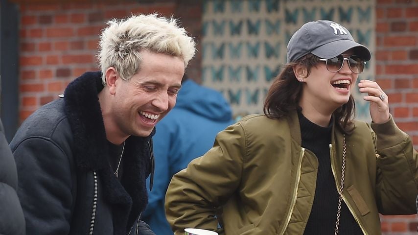 Nick Grimshaw und Pixie Geldof beim Glastonbury Festival 2016