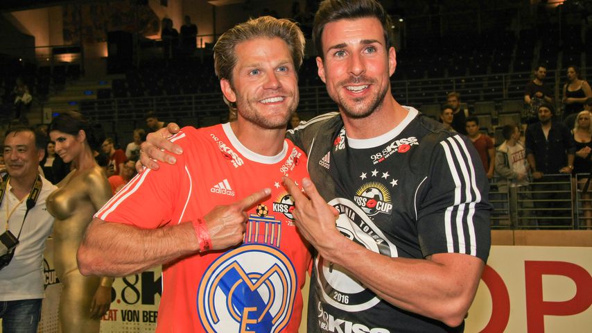 Ex-Bachelor unter sich: Paul Janke und Leonard Freier beim KISS CUP 2016