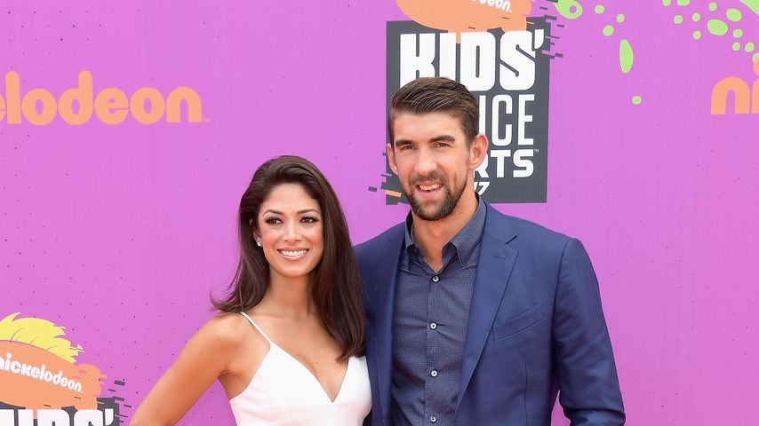 Nicole Johnson und Michael Phelps bei den Nickelodeon Kids' Choice Awards 2017
