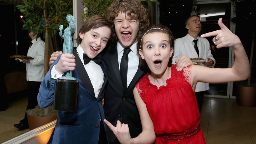 Noah Schnapp, Gaten Matarazzo and Millie Bobby Brown bei der SAG-Awards Afterparty