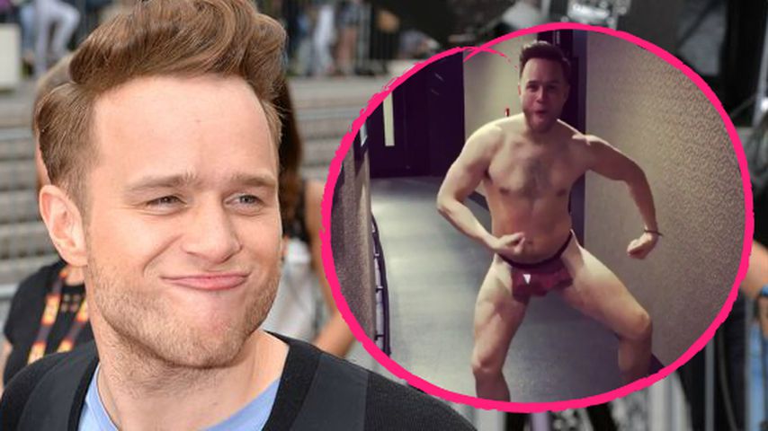 Olly Murs splitternackt!? Hier feiert er im Mikro-Kilt ab!