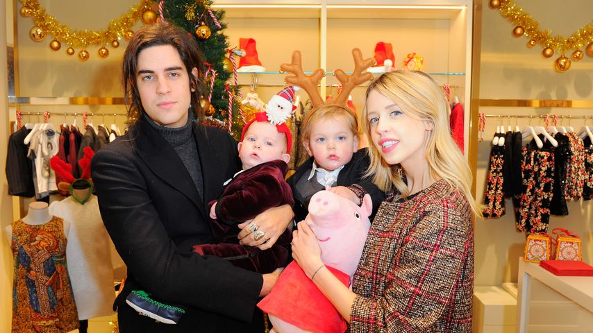 Thomas Cohen, Phaedra Geldof-Cohen, Astala Dylan Willow Geldof-Cohen und Peaches Geldof