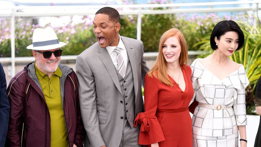 Pedro Almodovar, Will Smith, Jessica Chastain und Fan Bingbing in Cannes