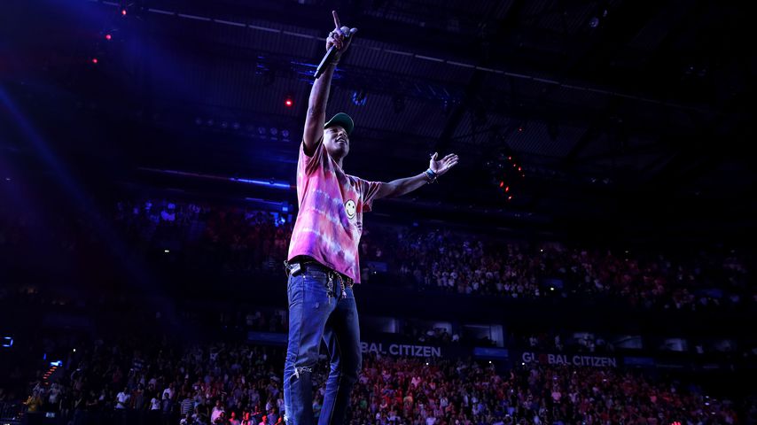 Musiker Pharrell Williams auf dem Global Citizen Festival in Hamburg