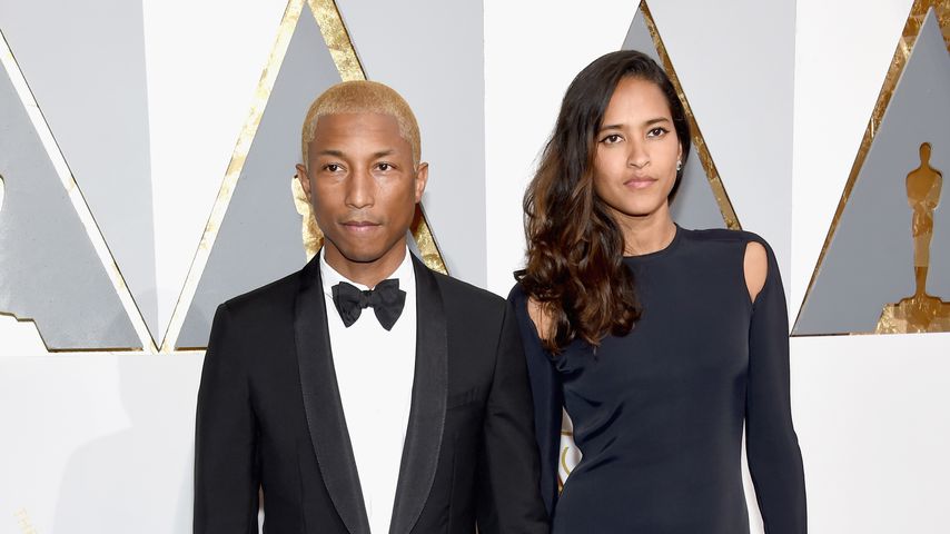 Pharrell Williams und Ehefrau Helen Lasichanh bei der 88. Oscar-Verleihung in Los Angeles