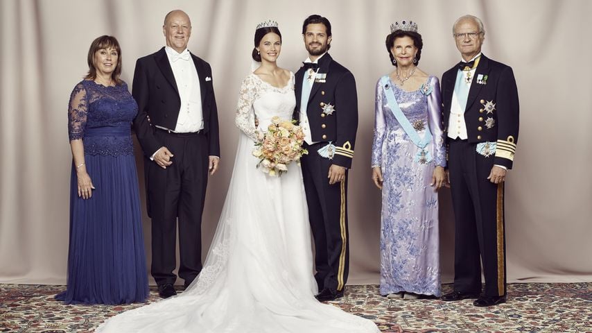 Prinz Carl Philip von Schweden, Sofia Hellqvist, Königin Silvia von Schweden und Carl Gustaf