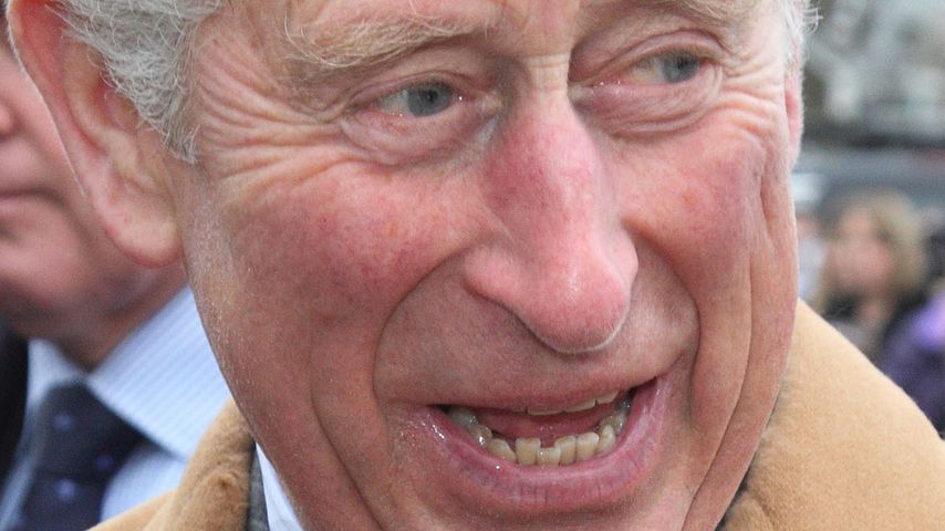 Prinz Charles im braunen Mantel