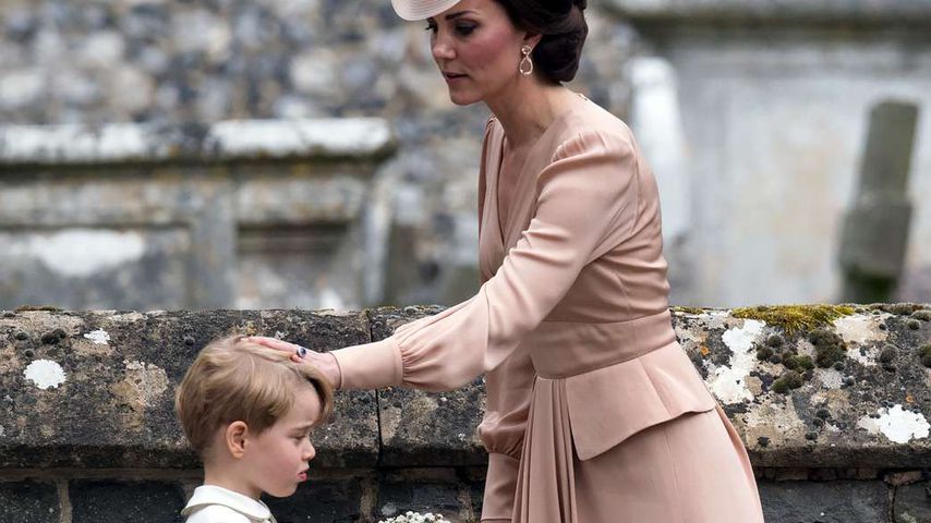 Prinz George, Prinzessin Charlotte und Herzogin Kate bei Pippa Middletons Hochzeit