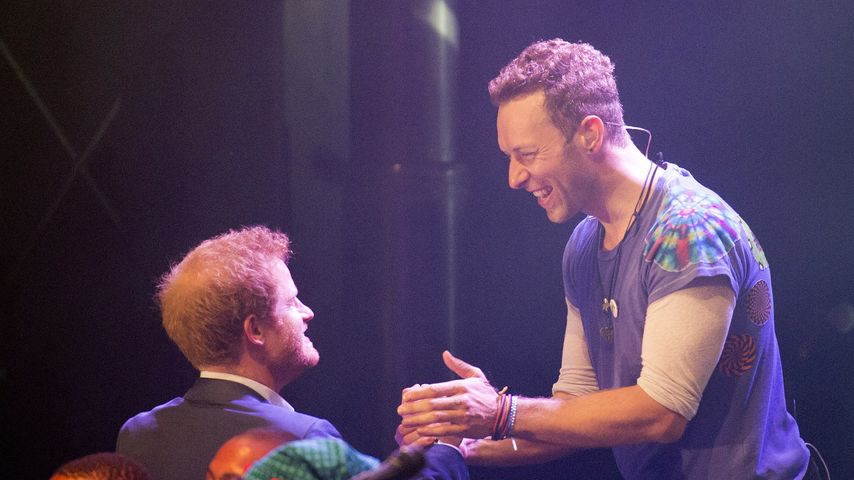 Prinz Harry und Chris Martin bei einem Charity-Konzert in London