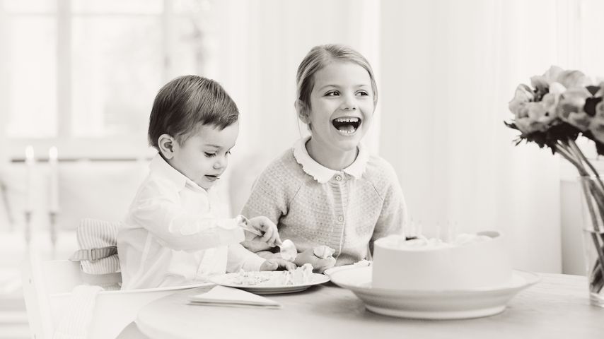 Prinz Oscar und Prinzessin Estelle von Schweden
