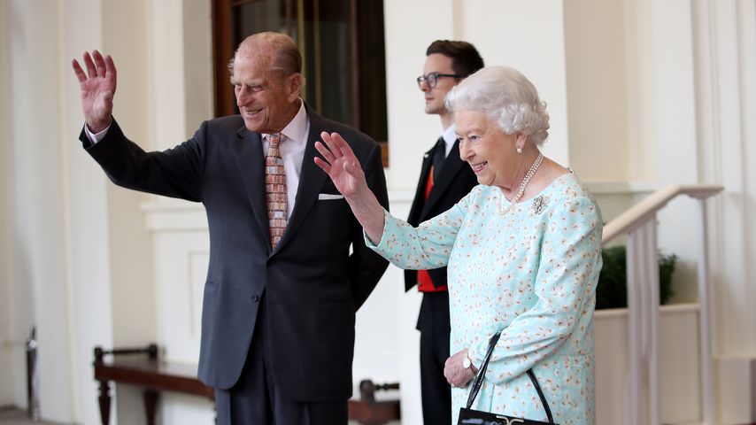 Prinz Philip & Queen Elizabeth II. beim Empfang der spanischen Royals im Buckingham Palace in London