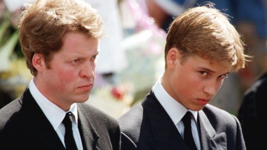 Prinz William bei der Beerdigungsfeier für seine Mutter, Prinzessin Diana, im September 1997