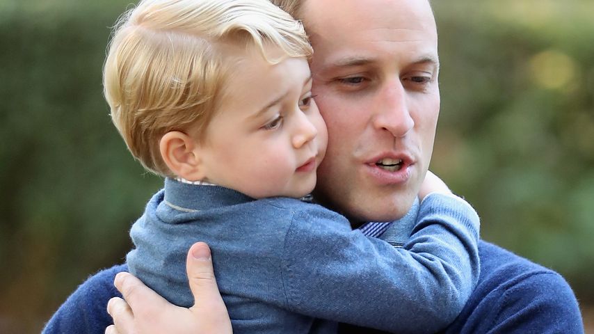 Prinz William und Prinz George in Cambridge