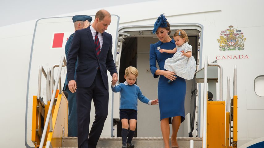 Prinz William, Prinz George, Herzogin Kate und Prinzessin Charlotte