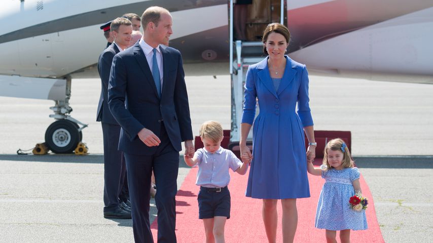 Prinz William, Prinz George, Herzogin Kate und Prinzessin Charlotte in Deutschland