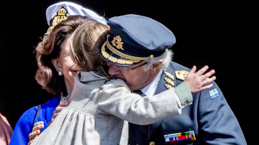 Prinzessin Estelle und ihr Opa Carl Gustaf