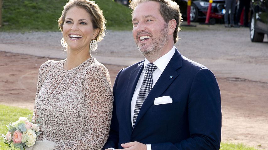 Prinzessin Madeleine von Schweden und ihr Mann Chris O'Neill an Victorias 40. Geburtstag