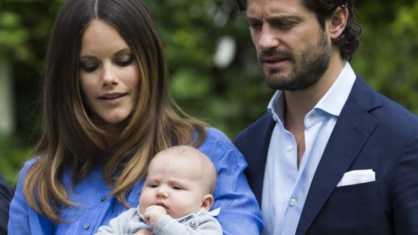 Prinzessin Sofia mit Baby Alexander und Carl Philip, Juli 2016