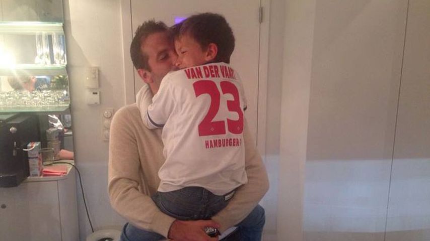 Rafael van der Vaart mit seinem Sohn Damian van der Vaart