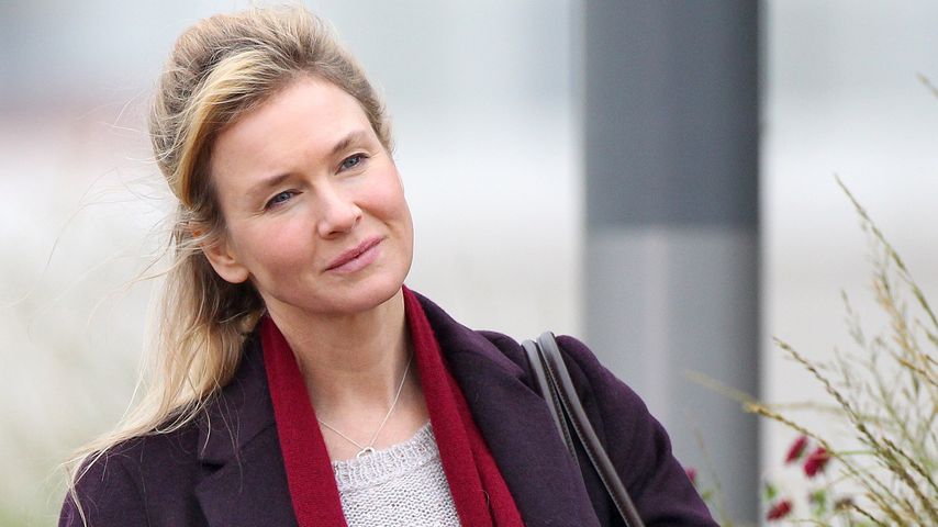 Renee Zellweger am Set von "Bridget Jones's Baby" in Stratford