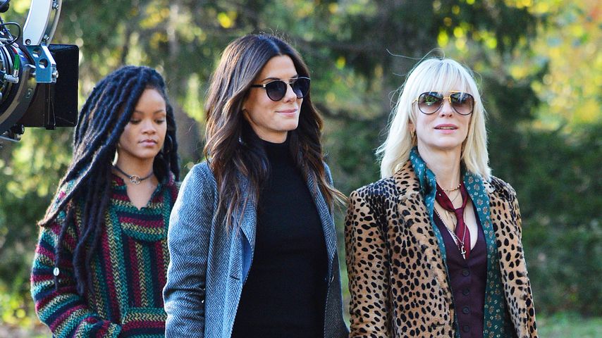 Rihanna, Sandra Bullock und Cate Blanchett bei den Dreharbeiten zu "Ocean's Eight"