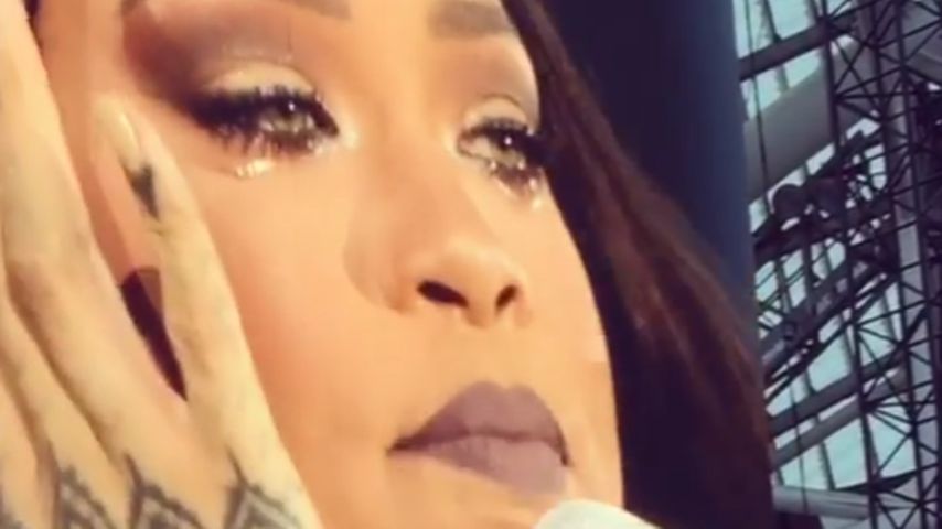 Rihanna bei ihrem Konzert in Dublin
