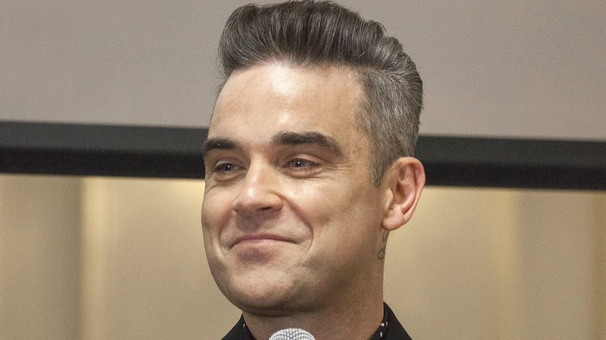 Robbie Williams im November 2016 bei einem Promotiopn-Termin in London
