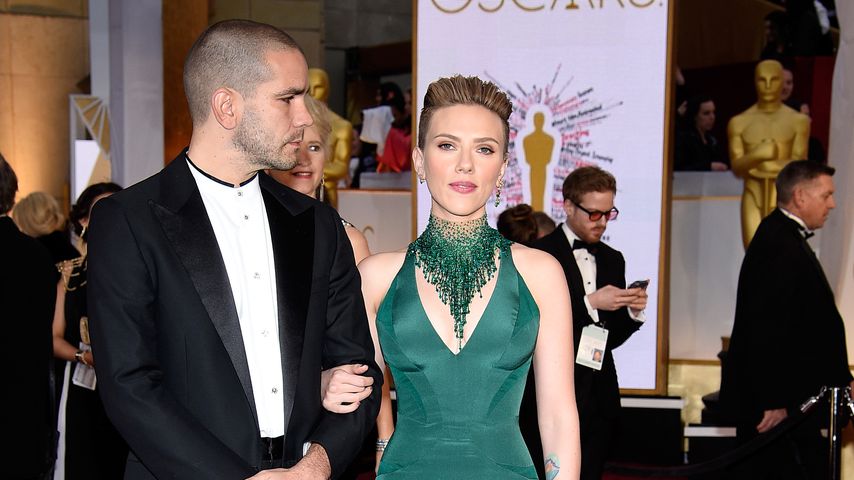 Romain Dauriac & Scarlett Johansson bei einer Fashion Show von Tom Ford 2015