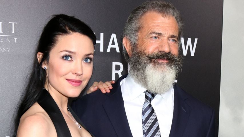 Rosalind Ross und Mel Gibson im Oktober 2016 bei einer Filmpremiere in Los Angeles.