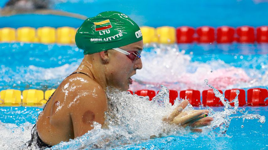 Die litauische Schwimmerin Rūta Meilutytė beim 100-Meter-Brustschwimmen in Rio 2016