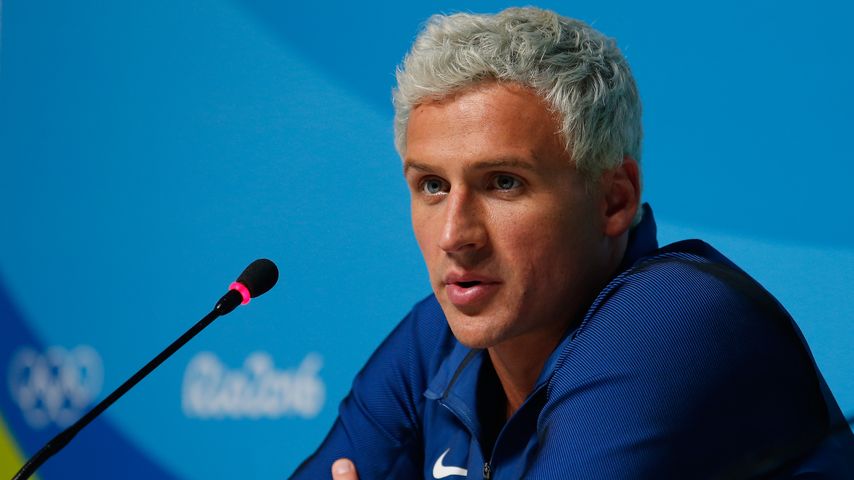 Ryan Lochte bei einer Pressekonferenz während der Olympischen Spiele 2016 in Rio