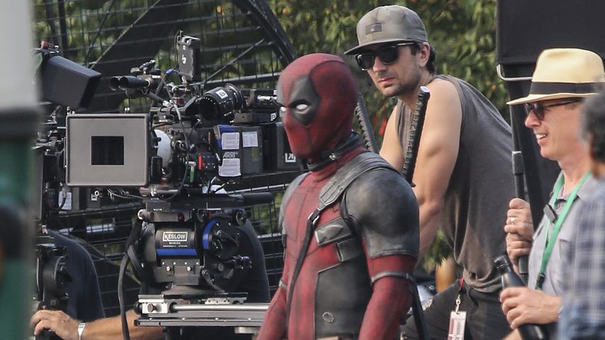 Ryan Reynolds bei den Dreharbeiten zu "Deadpool 2"