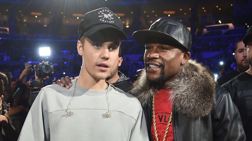 Justin Bieber und Floyd Mayweather