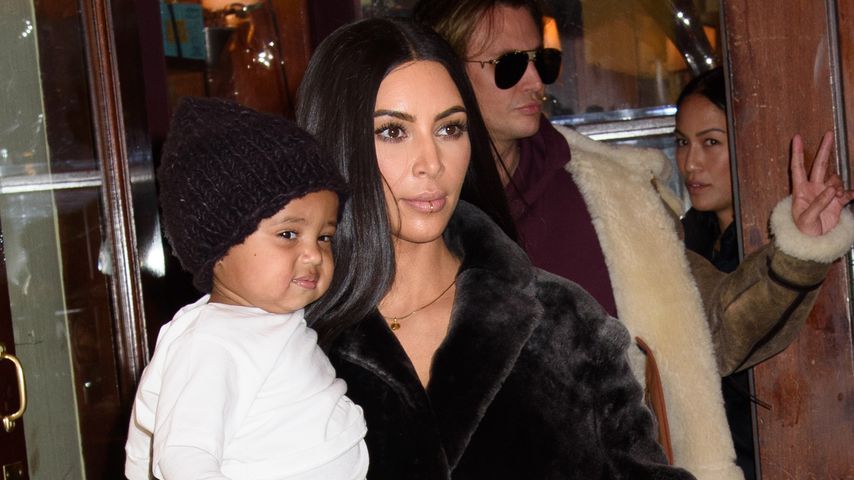 Saint West und Kim Kardashian
