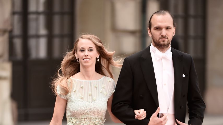 Sara Hellqvist und Oskar Bergman bei der Hochzeit von Carl Philip und Sofia