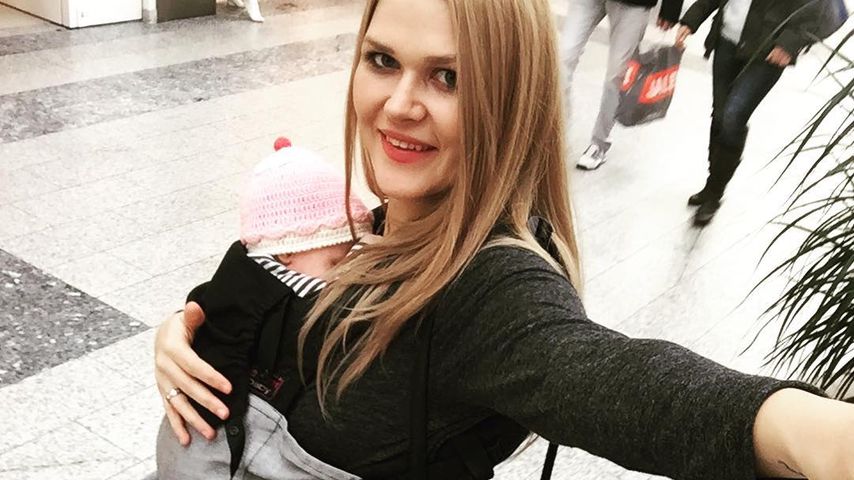 Sara Kulka mit Baby