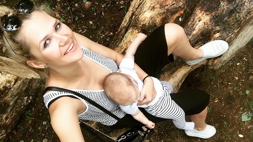 Sara Kulka und Töchterchen Annabell